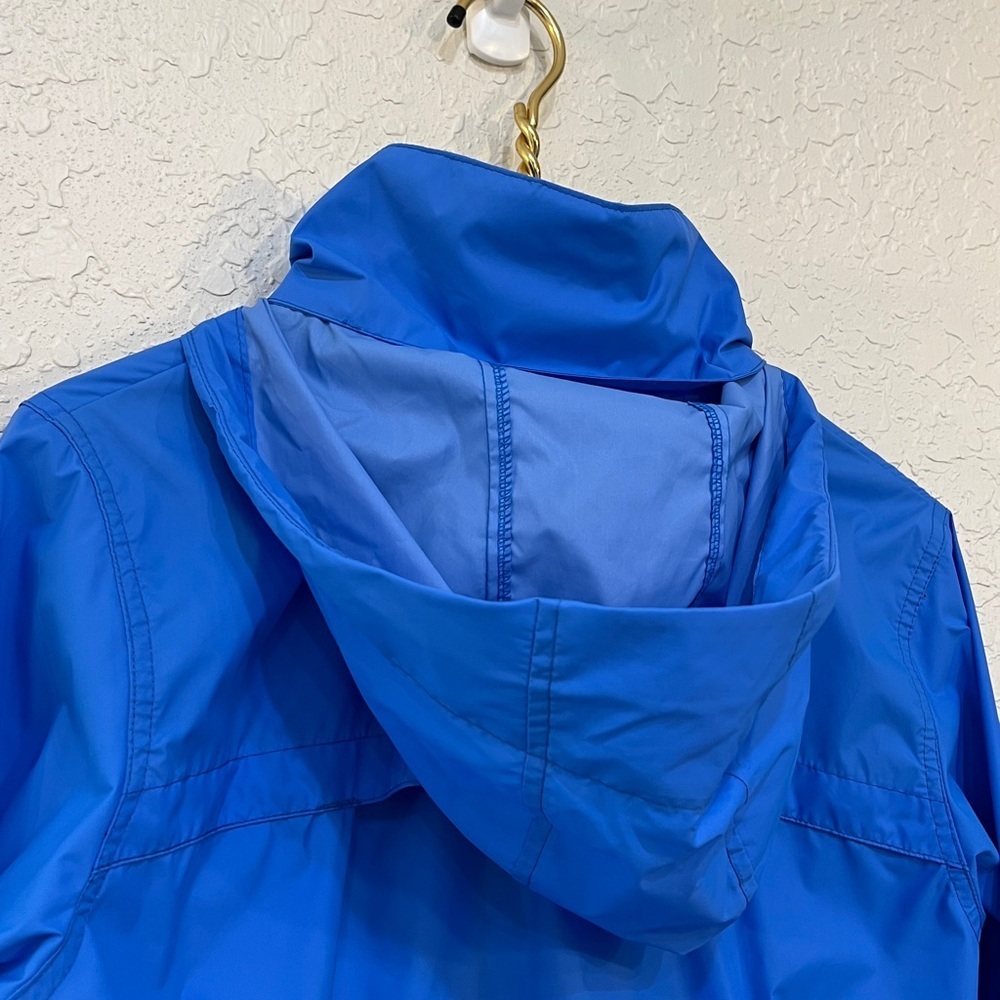 Columbia Hooded Packable Windbreaker Jacket Blue Size M - Picture 4 of 10